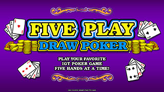 Five Play Draw Poker