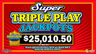 Super Triple Play Jackpots